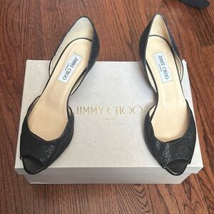 Jimmy Choo Black Heels Elegant Design